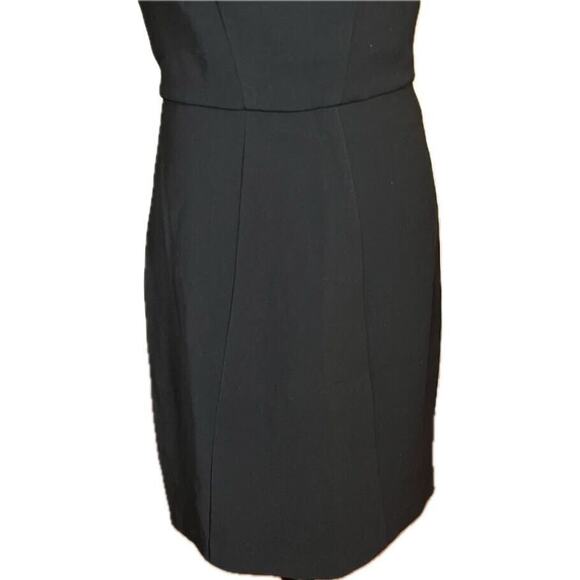 Maje Size L Large Black Square Neck Open Back Dress Event Formal Party - Picture 5 of 5